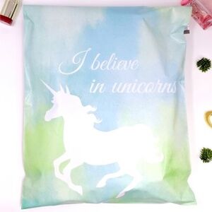 25 - 10x13 Blue Unicorn Polymailers